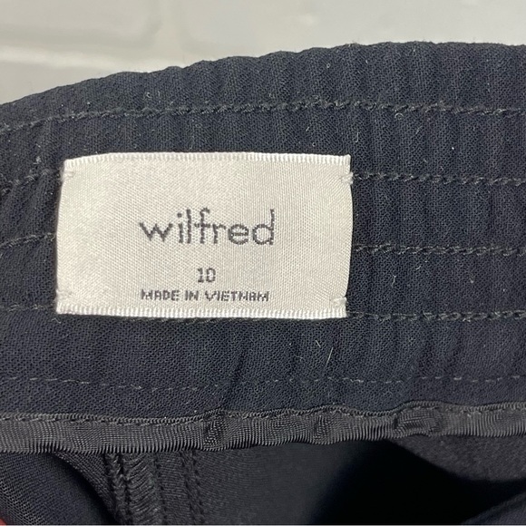 ❌SOLD ❌Aritzia Wilfred  high-rise wide-leg pants black Alanya trouser crepe Pant - Picture 10 of 13